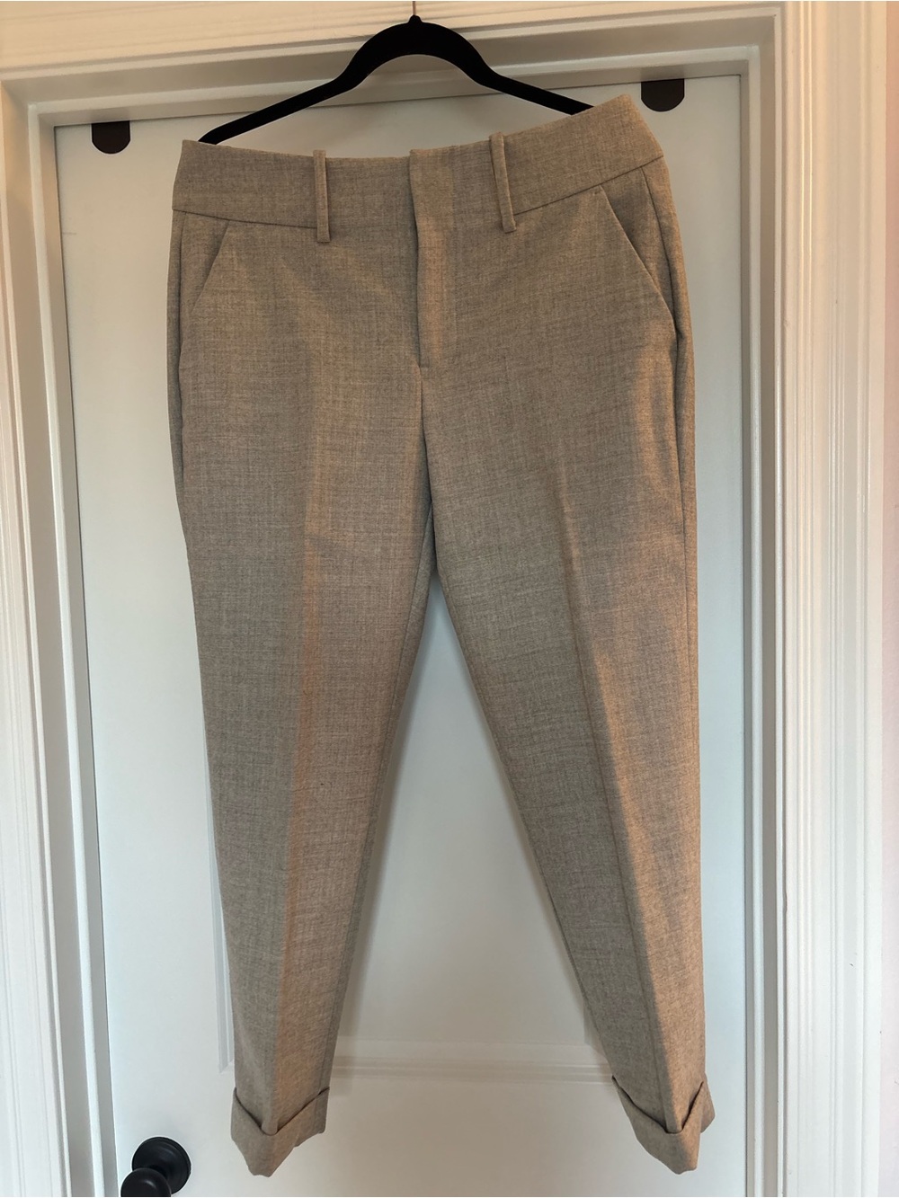 AYR Women’s Size 10 Gray Virgin Wool Tailored Trousers Pants